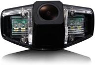 🚗 enhanced visibility: 170° reversing vehicle-specific integrated license plate rear view backup camera - honda accord / acura tsx / pilot / civic / odyssey logo