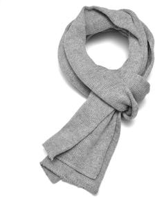 img 2 attached to 🧣 Gelante Classic Winter Double Layer 2040B Black Men's Scarf Accessory