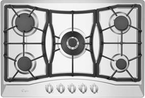 img 3 attached to Empava 30-Inch Stainless Steel Gas Cooktop with 5 Burners - Model 30XGC21