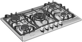 img 1 attached to Empava 30-Inch Stainless Steel Gas Cooktop with 5 Burners - Model 30XGC21