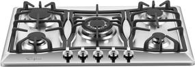 img 2 attached to Empava 30-Inch Stainless Steel Gas Cooktop with 5 Burners - Model 30XGC21