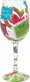 img 2 attached to 🍷 Hand-painted Artisan Wine Glass - Designs by Lolita, 15 oz. - Perfect for Sisters & BFFs