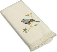 ivory fingertip towel from avanti linens gilded birds collection logo