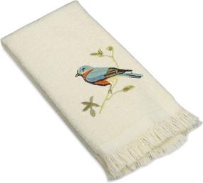img 2 attached to Ivory Fingertip Towel from Avanti Linens Gilded Birds Collection