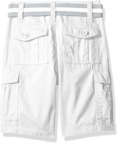 img 1 attached to Versatile and Stylish: Southpole Boys' Belted Ripstop Basic Cargo Shorts
