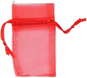 img 2 attached to 🎁 Mixed Color MOOCA Organza Gift Bags with Drawstring - 48Pcs (1 3/4 x 2 Inches) for Elegant Gifting