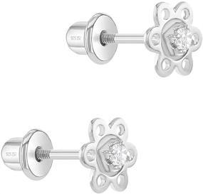 img 3 attached to 🌸 Charming Sterling Silver Flower Earrings: Perfect Jewelry for Toddler Girls