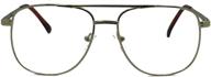 miami square retro aviator bifocal reading glasses kit logo