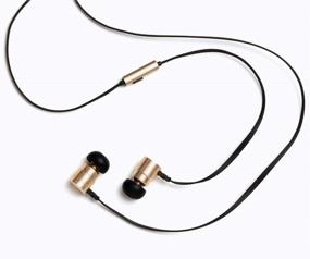 img 3 attached to Symphonized MTL Earbuds with Dual Drivers, Enhanced 🎧 Bass, Premium Noise-isolation - In-Ear Headphones, Earphones with Mic (Gold)