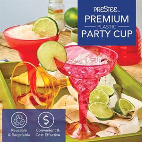 img 1 attached to 🍹 Pack of 48 Disposable Plastic Margarita Glasses