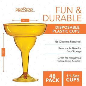 img 2 attached to 🍹 Pack of 48 Disposable Plastic Margarita Glasses