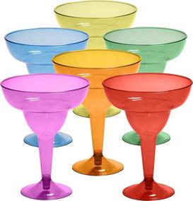 img 4 attached to 🍹 Pack of 48 Disposable Plastic Margarita Glasses