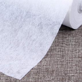 img 4 attached to 🧵 Iron on Interfacing Nonwoven: Lightweight Single-Side Fusible Stabilizers for DIY Projects in White - 39.37"x3.28 Yard