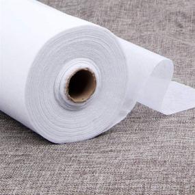 img 1 attached to 🧵 Iron on Interfacing Nonwoven: Lightweight Single-Side Fusible Stabilizers for DIY Projects in White - 39.37"x3.28 Yard