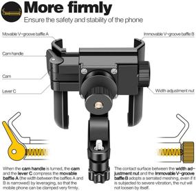 img 1 attached to 🚲 Tiakia Bike Motorcycle Phone Holder, 2021 Quick Release Universal Bicycle Mount – Anti Shake, 360° Rotation, Tool-Free Installation – Scooter Bike Holder for 3.5-7.0 inches Smartphones