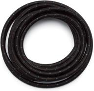 edelbrock 632063 black cloth hose #6, 6 feet, 6an: durable and reliable performance logo