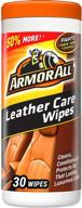 🚗 armor all car leather conditioner & cleaner wipes - automotive cleaning for cars, trucks & motorcycles - 30 count, 18581b logo
