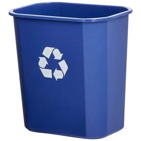 img 4 attached to 🚮 Amazon Basics 3 Gallon Recycling Waste Basket, Blue, 12-Pack: Efficient and Eco-Friendly Solution