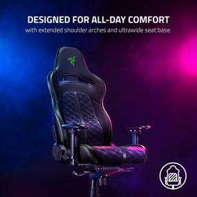 img 3 attached to Razer Enki Gaming Chair: Ultimate Comfort for All-Day Gaming - Lumbar Support, Reactive Seat Tilt, and Eco-Friendly Design