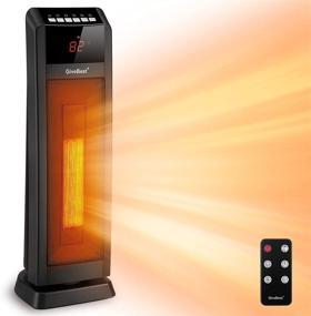 img 4 attached to 🔥 GiveBest 24" Ceramic Tower Heater: Remote Control, Timer, Oscillation, Overheat Protection, Large Room Home Heater