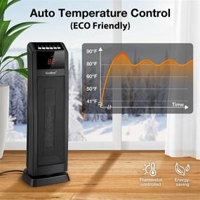 img 3 attached to 🔥 GiveBest 24" Ceramic Tower Heater: Remote Control, Timer, Oscillation, Overheat Protection, Large Room Home Heater