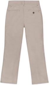 img 3 attached to 👖 Nautica Boys' Flat Front Twill School Uniform Pants