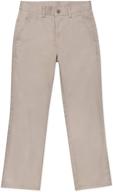 👖 nautica boys' flat front twill school uniform pants logo