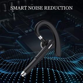 img 3 attached to 🎧 Водонепроницаемые наушники Bluetooth IPX8 V5.0 с стерео шумоподавляющим микрофоном - идеально подходят для iPhone/Android в бизнесе/офисе/во время поездок.