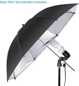 img 1 attached to 📸 Enhance Photography Lighting with Neewer 33"/83cm Black/Silver Reflective Lighting Umbrella