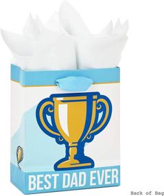 img 1 attached to 🎁 Hallmark 6-inch Small Father's Day Gift Bag + Tissue Paper - Best Dad Ever