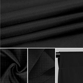 img 3 attached to 📸 7x10ft Black Photography Backdrop, CPLIRIS Collapsible Black Screen Curtain with 3 Spring Clamps for Photoshoot, Party and Video - Ideal for Professional Shots!
