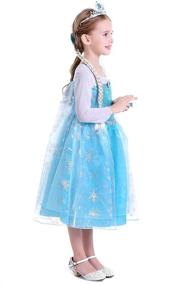 img 3 attached to 👸 Sparkle and Shine: ITVTi Girls Princess Costumes for Halloween Cosplay and Fancy Dress Up (Ages 2-8)