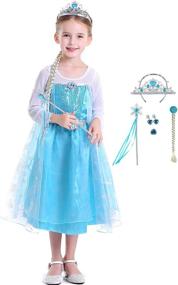 img 4 attached to 👸 Sparkle and Shine: ITVTi Girls Princess Costumes for Halloween Cosplay and Fancy Dress Up (Ages 2-8)