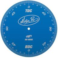 precision and style: motion pro 08-0092 anodized blue degree wheel logo