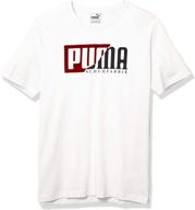 puma mens t shirt white s logo