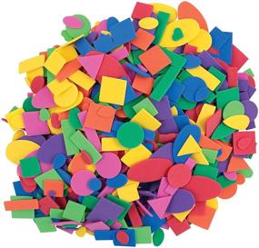 img 3 attached to 🎨 Chenille Kraft Wonderfoam Assorted Shape Decorative Foam Shapes - 3000 Pack Tub: Assorted Sizes, Colors & Shapes!