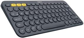 img 4 attached to Logitech K380 Multi-Device Bluetooth Keyboard – FLOW, 💻 Easy-Switch, Up to 3 Devices – Dark Grey (Renewed)