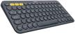 logitech k380 multi-device bluetooth keyboard – flow, 💻 easy-switch, up to 3 devices – dark grey (renewed) logo
