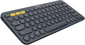 img 2 attached to Logitech K380 Multi-Device Bluetooth Keyboard – FLOW, 💻 Easy-Switch, Up to 3 Devices – Dark Grey (Renewed)