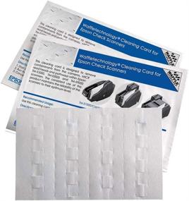 img 1 attached to 🧹 Waffletechnology Cleaning Card Set for Epson CaptureOne Check Scanner (Pack of 15)