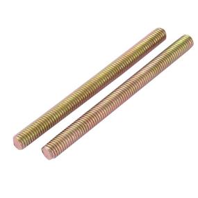 img 1 attached to ⚙️ uxcell M8 x 100mm Male Threaded Rod Bar Stud - Bronze Tone (4 Pcs)