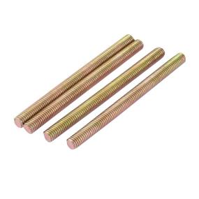 img 3 attached to ⚙️ uxcell M8 x 100mm Male Threaded Rod Bar Stud - Bronze Tone (4 Pcs)