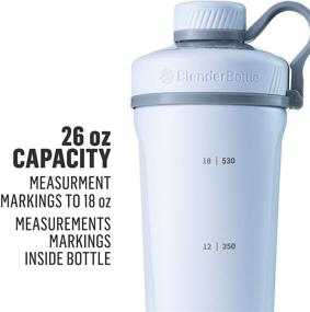 img 3 attached to 🥤 Insulated Stainless Steel Water Bottle with Wire Whisk - BlenderBottle Radian Shaker Cup, 26-Ounce, Matte Black