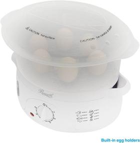 img 1 attached to 🌿 Rosewill BPA-Free Electric Steamer, 9.5-Quart, 3-Tier Stackable Baskets - Timer, Healthy Food Steamer, 2.20"x9.25"x15.63