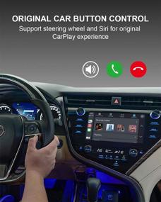 img 2 attached to 📱 APPS2Car 4.0 Беспроводной адаптер для CarPlay для iPhone, преобразуйте заводское проводное подключение CarPlay в беспроводное, USB-приставка для беспроводной CarPlay (См. Совместимость)