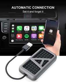 img 1 attached to 📱 APPS2Car 4.0 Беспроводной адаптер для CarPlay для iPhone, преобразуйте заводское проводное подключение CarPlay в беспроводное, USB-приставка для беспроводной CarPlay (См. Совместимость)