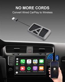 img 3 attached to 📱 APPS2Car 4.0 Беспроводной адаптер для CarPlay для iPhone, преобразуйте заводское проводное подключение CarPlay в беспроводное, USB-приставка для беспроводной CarPlay (См. Совместимость)