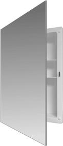img 3 attached to 🪞 Modern Recessed Frameless Mirror Medicine Cabinet with Fixed Shelf for Bathrooms and Kitchens - Mirrors and More, 16"x 22