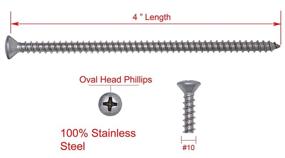 img 3 attached to High-Quality Stainless Steel Phillips Screws: Bolt Dropper Fasteners and Fastening Solutions