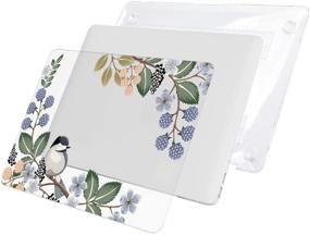 img 2 attached to 🦜 HRH Clear Glossy Laptop Body Shell: Hand Painted Bird Design for MacBook Air 13.3" (A1466/A1369) - 2010-2017 Release, Not Compatible with 2018 A1932 MacBook Air 13